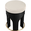Meridian Furniture Bocceli Black Velvet Upholstered Counter Stool