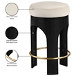 Meridian Furniture Bocceli Black Velvet Upholstered Counter Stool