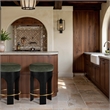 Meridian Furniture Bocceli Black Velvet Upholstered Counter Stool
