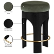 Meridian Furniture Bocceli Black Velvet Upholstered Counter Stool
