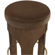 Meridian Furniture Bocceli Brown Velvet Upholstered Counter Stool