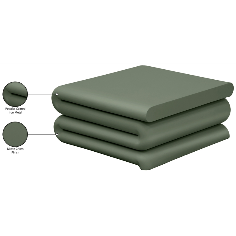 Meridian Furniture Roland Green Iron Coffee Table