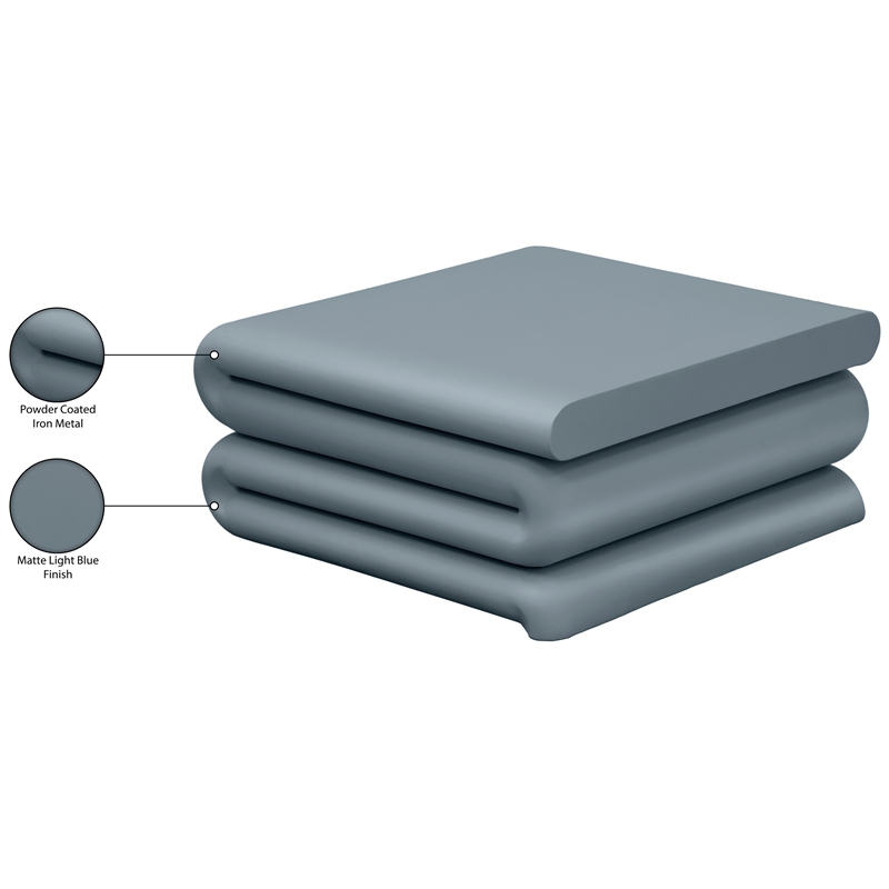Meridian Furniture Roland Blue Iron Coffee Table