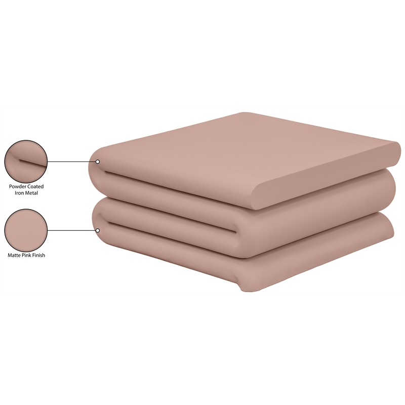 Meridian Furniture Roland Pink Iron Coffee Table