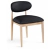 Meridian Furniture Riccio Black Vegan Leather Dining Side Chair (Set of 2)