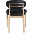 Meridian Furniture Riccio Black Vegan Leather Dining Side Chair (Set of 2)