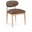 Meridian Furniture Riccio Brown Vegan Leather Dining Side Chair (Set of 2)
