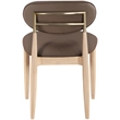 Meridian Furniture Riccio Brown Vegan Leather Dining Side Chair (Set of 2)