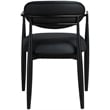 Meridian Furniture Riccio Black Vegan Leather Dining Arm Chair (Set of 2)