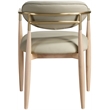 Meridian Furniture Riccio Taupe Vegan Leather Dining Arm Chair (Set of 2)
