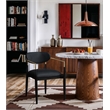 Meridian Furniture Riccio Black Vegan Leather Dining Arm Chair (Set of 2)