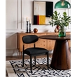 Meridian Furniture Riccio Black Vegan Leather Dining Side Chair (Set of 2)