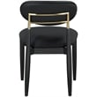 Meridian Furniture Riccio Black Vegan Leather Dining Side Chair (Set of 2)