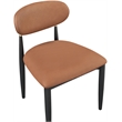 Meridian Furniture Riccio Cognac Vegan Leather Dining Side Chair (Set of 2)