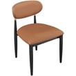 Meridian Furniture Riccio Cognac Vegan Leather Dining Side Chair (Set of 2)