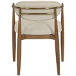 Meridian Furniture Riccio Beige Vegan Leather Dining Arm Chair (Set of 2)