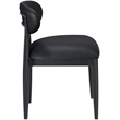 Meridian Furniture Riccio Black Vegan Leather Dining Side Chair (Set of 2)
