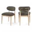 Meridian Furniture Riccio Brown Performance Fabric Dining Side Chair (Set of 2)