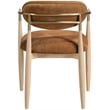 Meridian Furniture Riccio Cognac Performance Fabric Dining Arm Chair (Set of 2)