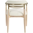 Meridian Furniture Riccio Cream Performance Fabric Dining Arm Chair (Set of 2)