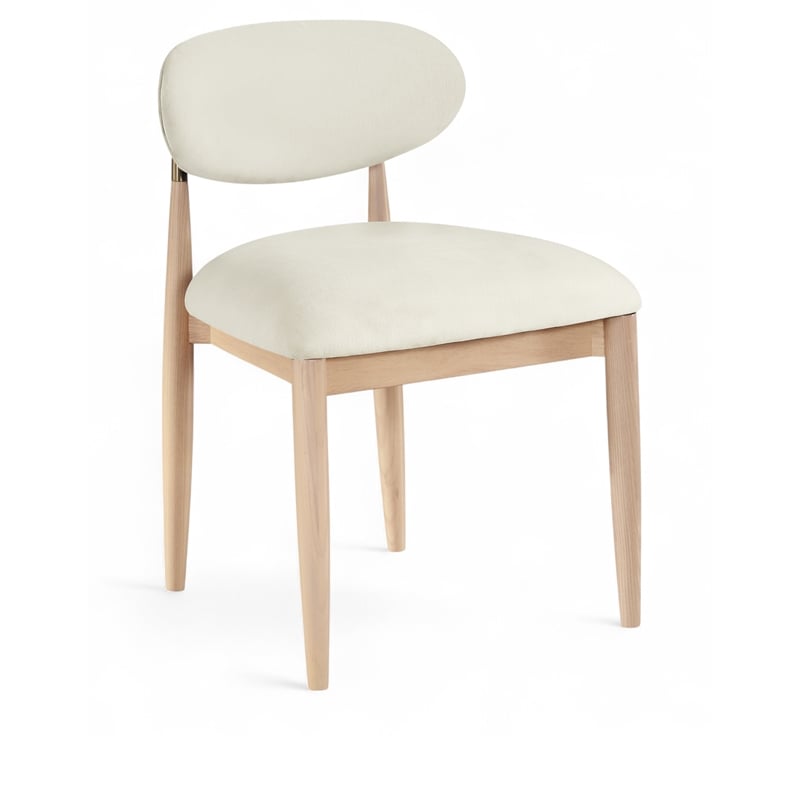 Meridian Furniture Riccio Cream Performance Fabric Dining Side Chair (Set of 2)