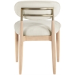 Meridian Furniture Riccio Cream Performance Fabric Dining Side Chair (Set of 2)