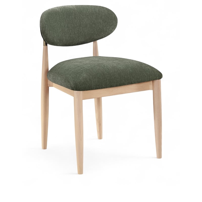 Meridian Furniture Riccio Olive Performance Fabric Dining Side Chair (Set of 2)