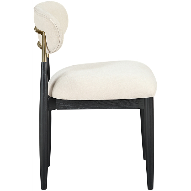 Meridian Furniture Riccio Beige Performance Fabric Dining Side Chair (Set of 2)