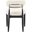 Meridian Furniture Riccio Cream Performance Fabric Dining Side Chair (Set of 2)