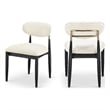 Meridian Furniture Riccio Cream Performance Fabric Dining Side Chair (Set of 2)