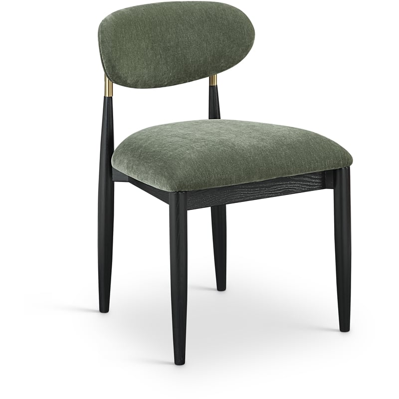 Meridian Furniture Riccio Olive Performance Fabric Dining Side Chair (Set of 2)
