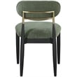 Meridian Furniture Riccio Olive Performance Fabric Dining Side Chair (Set of 2)
