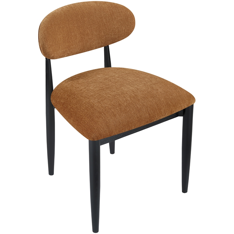 Meridian Furniture Riccio Cognac Performance Fabric Dining Side Chair (Set of 2)