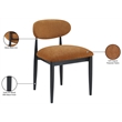 Meridian Furniture Riccio Cognac Performance Fabric Dining Side Chair (Set of 2)