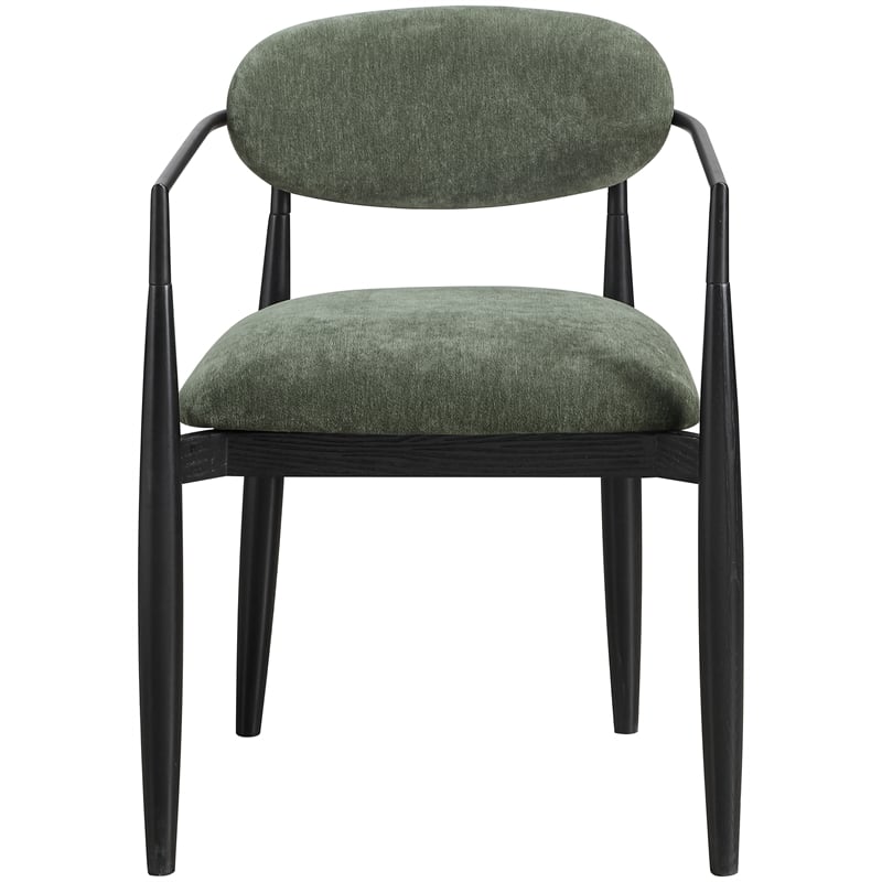Meridian Furniture Riccio Olive Performance Fabric Dining Arm Chair (Set of 2)