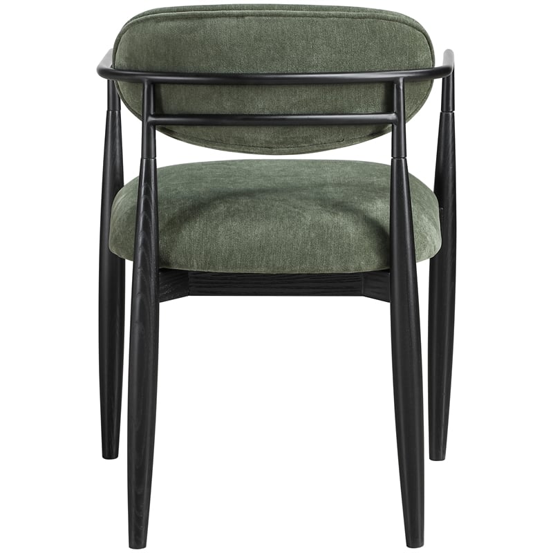 Meridian Furniture Riccio Olive Performance Fabric Dining Arm Chair (Set of 2)
