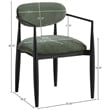 Meridian Furniture Riccio Olive Performance Fabric Dining Arm Chair (Set of 2)