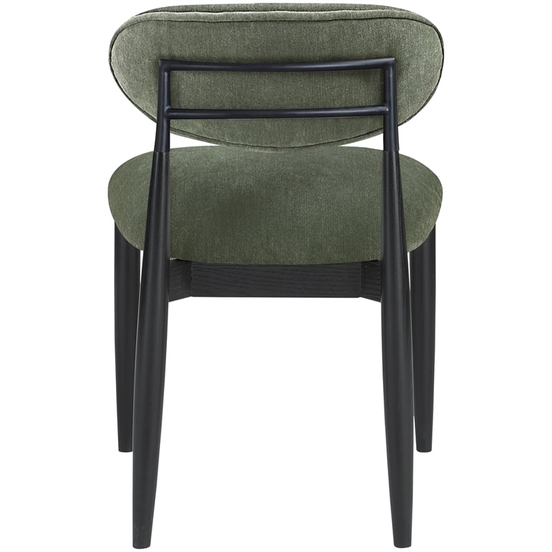 Meridian Furniture Riccio Olive Performance Fabric Dining Side Chair (Set of 2)
