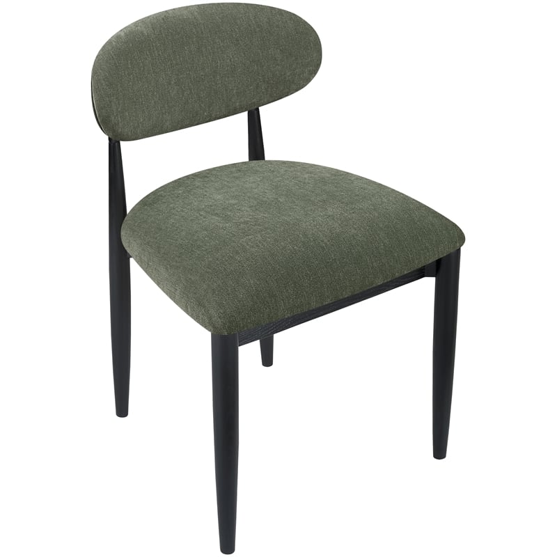 Meridian Furniture Riccio Olive Performance Fabric Dining Side Chair (Set of 2)