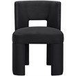 Meridian Furniture Zuno Black Velvet Performance Fabric Dining Chair (Set of 2)