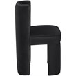 Meridian Furniture Zuno Black Velvet Performance Fabric Dining Chair (Set of 2)