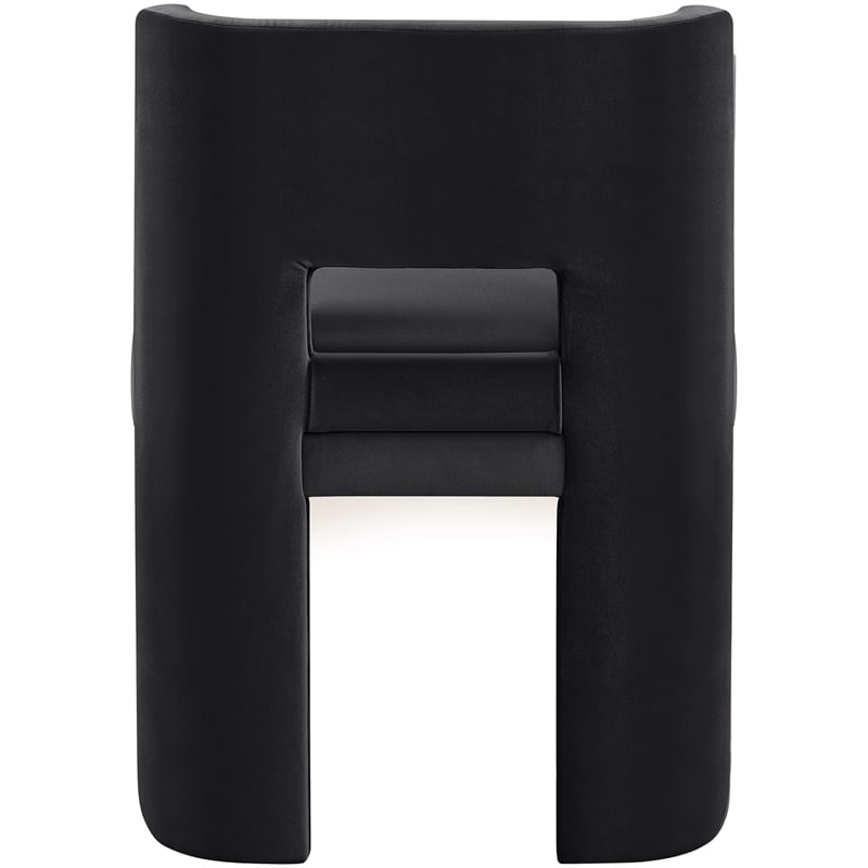 Meridian Furniture Zuno Black Velvet Performance Fabric Dining Chair (Set of 2)