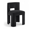 Meridian Furniture Zuno Black Velvet Performance Fabric Dining Chair (Set of 2)