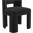 Meridian Furniture Zuno Black Velvet Performance Fabric Dining Chair (Set of 2)