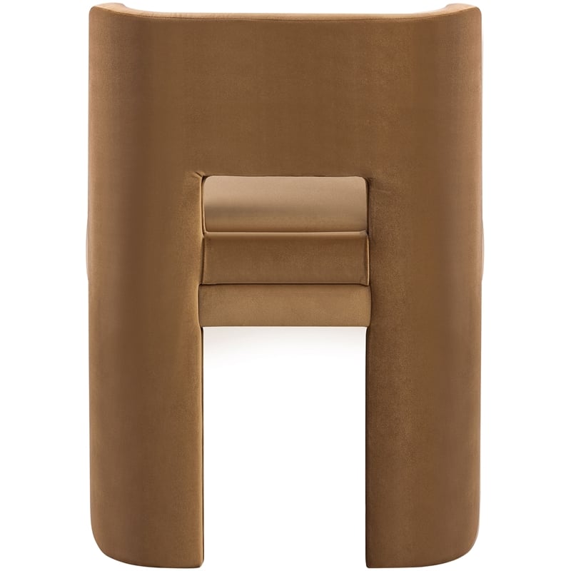 Meridian Furniture Zuno Saddle Velvet Performance Fabric Dining Chair (Set of 2)