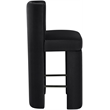 Meridian Furniture Zuno Black Velvet Performance Fabric Counter Stool (Set of 2)