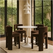 Meridian Furniture Zuno Brown Velvet Performance Fabric Counter Stool (Set of 2)