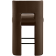 Meridian Furniture Zuno Brown Velvet Performance Fabric Counter Stool (Set of 2)
