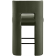 Meridian Furniture Zuno Green Velvet Performance Fabric Counter Stool (Set of 2)