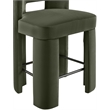 Meridian Furniture Zuno Green Velvet Performance Fabric Counter Stool (Set of 2)